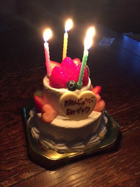 ハク＆モコ　お誕生日ケーキ