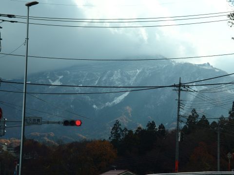 武甲山は雪景色でした。