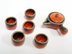 ミニチュア陶器　和風陶器シリーズ　萩