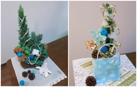 【おうち花マスター講座】テーブルに飾れるミニクリスマスツリー
