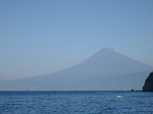 いい天気で富士山きれい