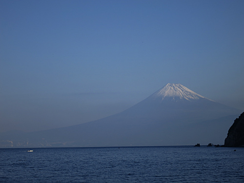 イイ冬富士山！