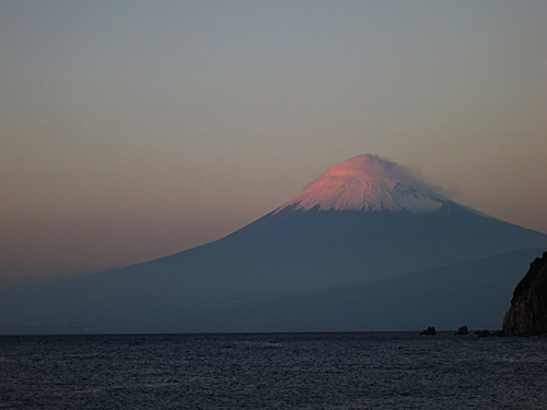 夕焼け富士山！