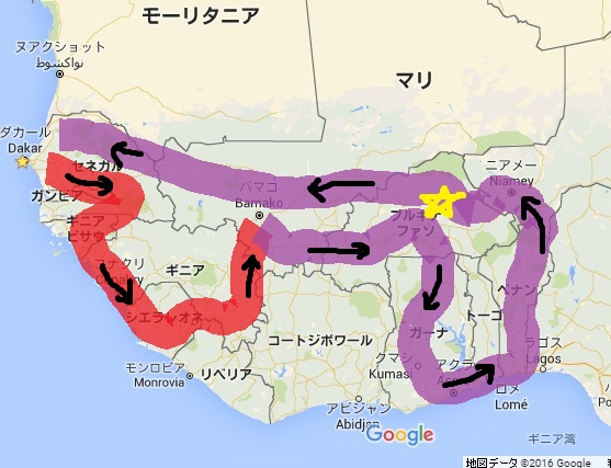 西アフリカ全図