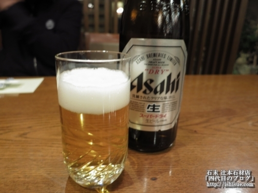 大阪堺筋本町うなぎの吉寅ビール