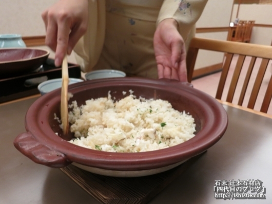 ANAクラウンプラザホテル京都　日本料理雲海天然鯛の土鍋ご飯2