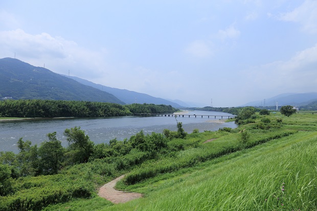 脇町潜水橋　吉野川