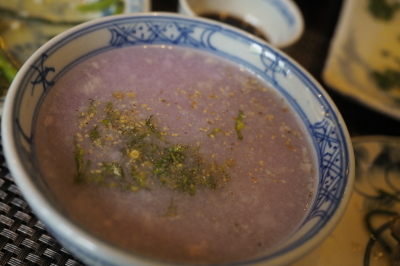むらさき山芋のスープ
