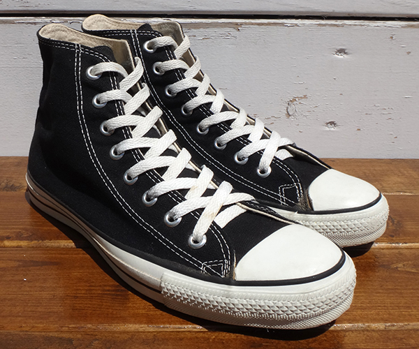 NUT'S WAREHOUSE BLOG 90's VINTAGE CONVERSE ALL STAR Hi "BLACK" MADE IN