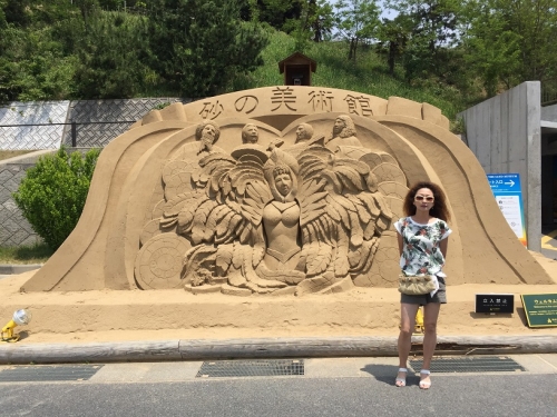 鳥取砂丘、鯛喜、砂の美術館。